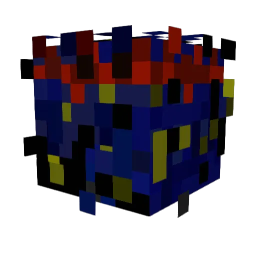 Ruinone_ Minecraft avatar head, 3D render