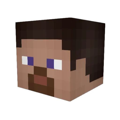 Ruit0323 Minecraft avatar head, 3D render