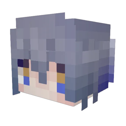 Ruiyo_ Minecraft avatar head, 3D render