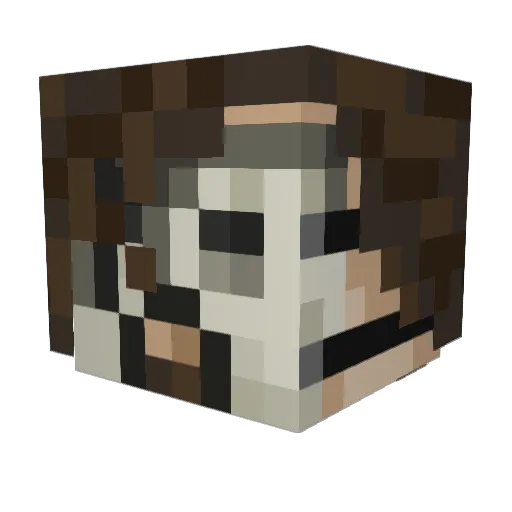 Ruizao03 Minecraft avatar head, 3D render