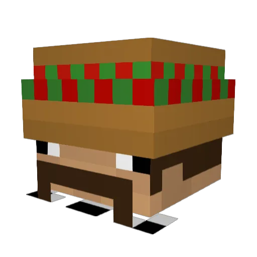 Ruizzyy Minecraft avatar head, 3D render