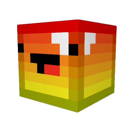 RukZade Minecraft avatar head, 3D render