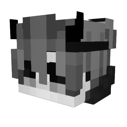 RukaC Minecraft avatar head, 3D render