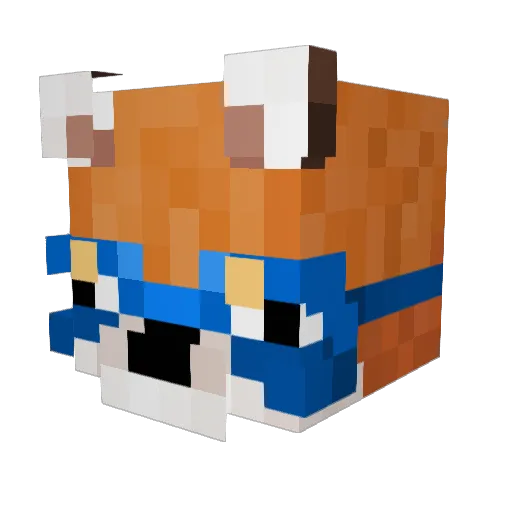 Rukar420 Minecraft avatar head, 3D render