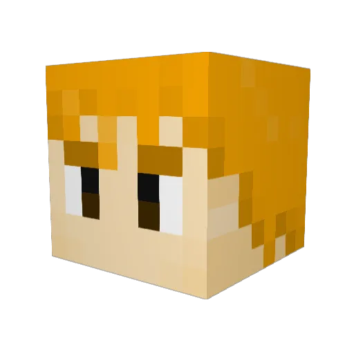 Ruke121 Minecraft avatar head, 3D render