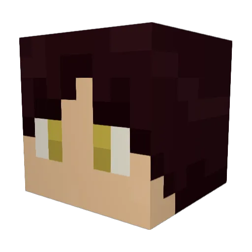 Rukh111 Minecraft avatar head, 3D render