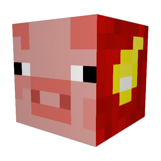 Rukian27 Minecraft avatar head, 3D render