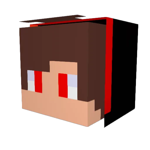 Rukunh Minecraft avatar head, 3D render