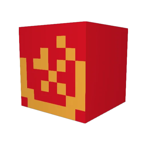 Rul02 Minecraft avatar head, 3D render