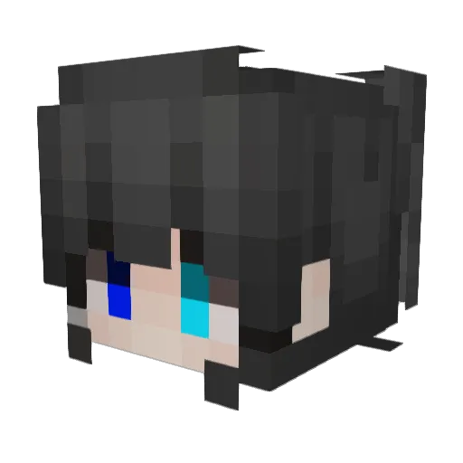 RulawX Minecraft avatar head, 3D render
