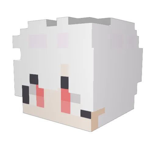 Ruler01 Minecraft avatar head, 3D render