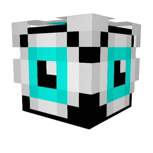 Ruler418 Minecraft avatar head, 3D render