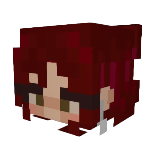 RulerSteak Minecraft avatar head, 3D render