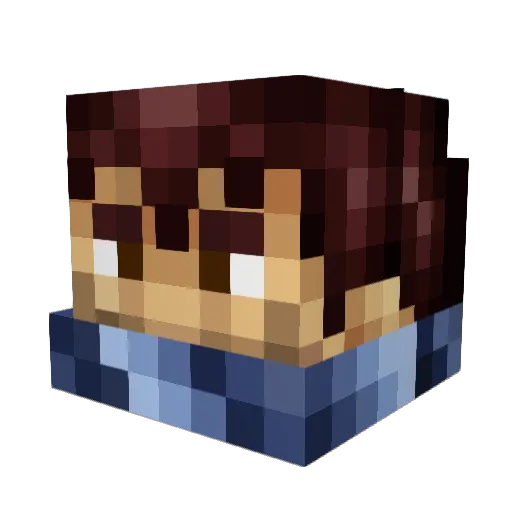Ruler_Of_Time Minecraft avatar head, 3D render