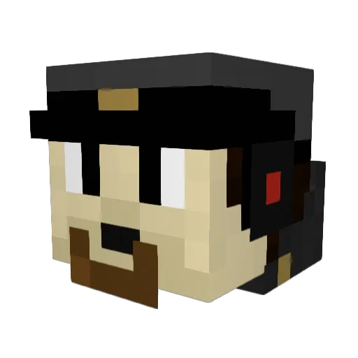 Rulez_Ant Minecraft avatar head, 3D render