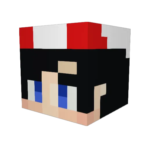 RulliTuPapi Minecraft avatar head, 3D render