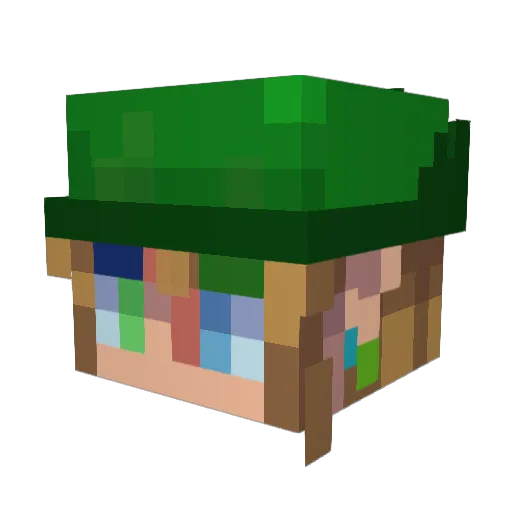 RuloCruces Minecraft avatar head, 3D render