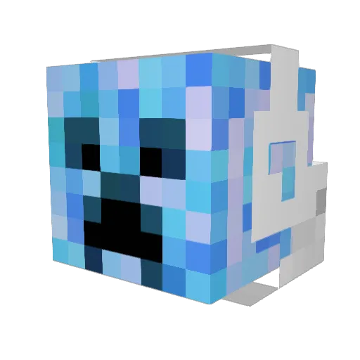 Rulo_15 Minecraft avatar head, 3D render