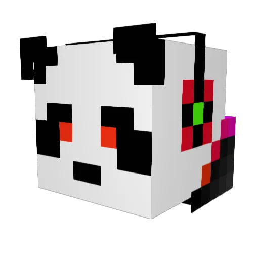 Ruloph Minecraft avatar head, 3D render