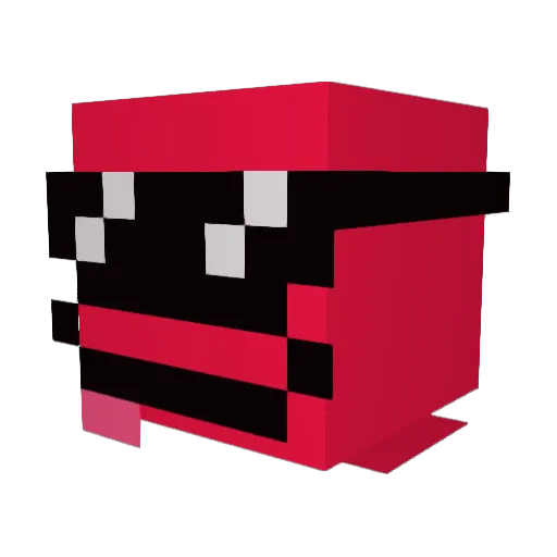 RulyMouse4444 Minecraft avatar head, 3D render