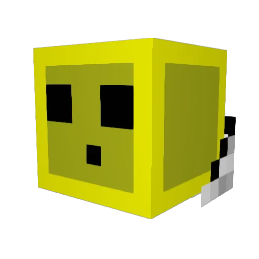 RulzMC Minecraft avatar head, 3D render