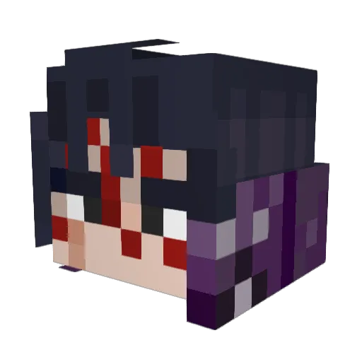 RumRaiderz Minecraft avatar head, 3D render