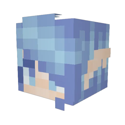 Rumakv1 Minecraft avatar head, 3D render