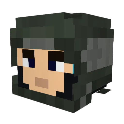 Rumata94 Minecraft avatar head, 3D render