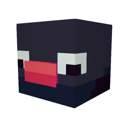 Rumba114514 Minecraft avatar head, 3D render