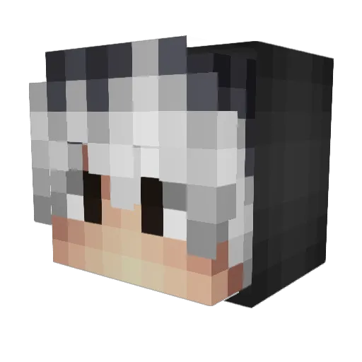 RumbaZumba Minecraft avatar head, 3D render