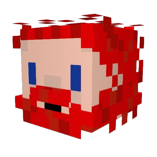 Rumbleforge Minecraft avatar head, 3D render