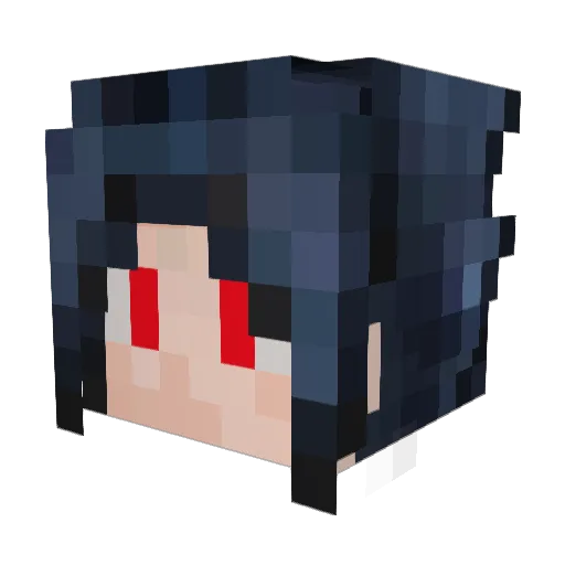 Rumblo Minecraft avatar head, 3D render