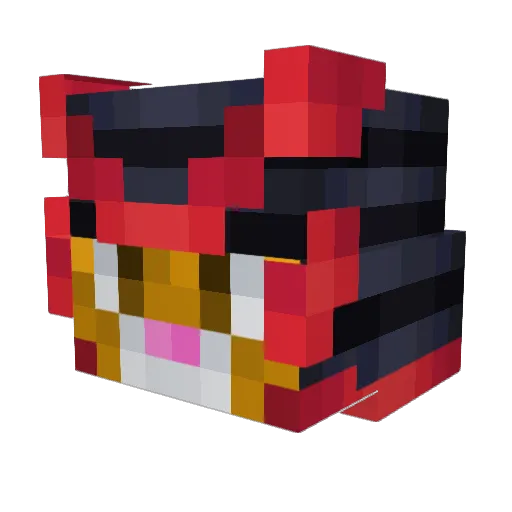 Rumeiro Minecraft avatar head, 3D render