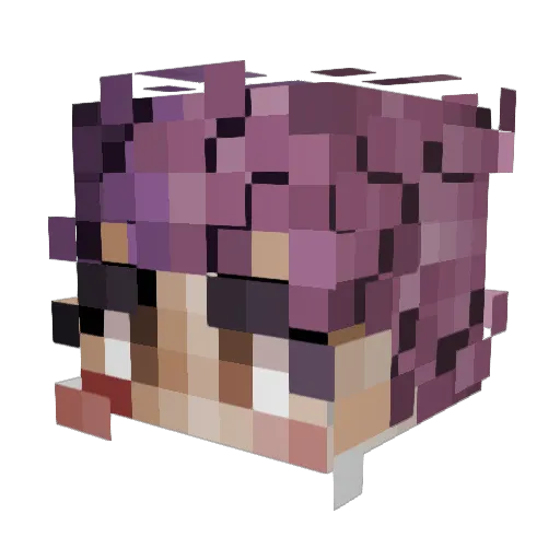 Rumi69420 Minecraft avatar head, 3D render