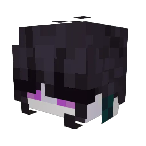 Rumikori Minecraft avatar head, 3D render
