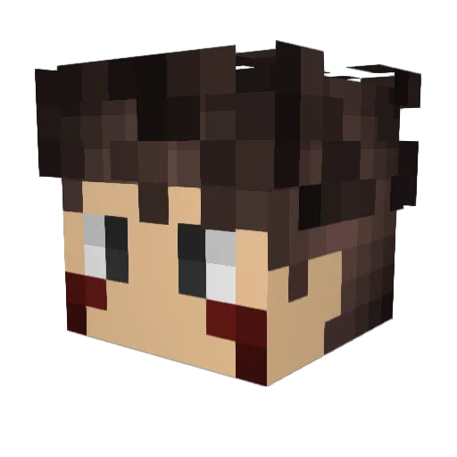 Ruminantion Minecraft avatar head, 3D render