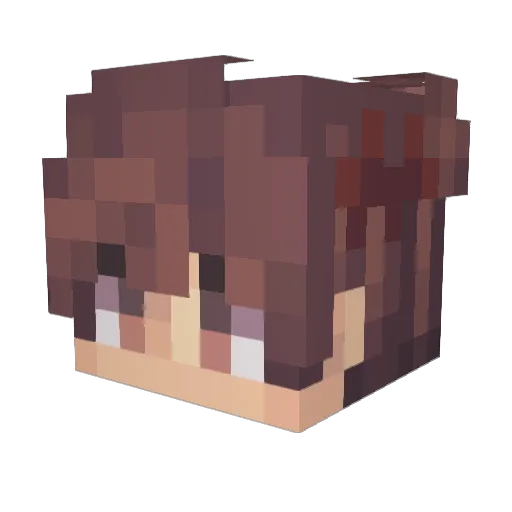 Ruminy_ Minecraft avatar head, 3D render