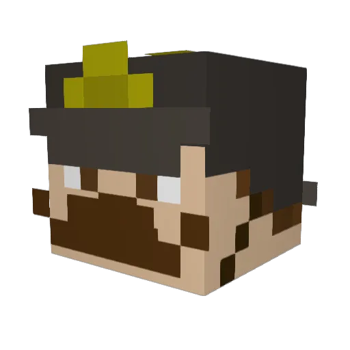 Rumle21 Minecraft avatar head, 3D render