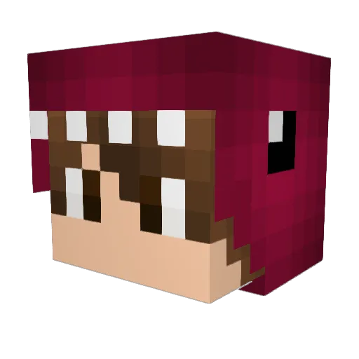 RumlePlayZMC Minecraft avatar head, 3D render