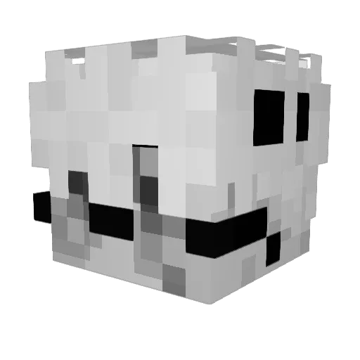 Rumole Minecraft avatar head, 3D render