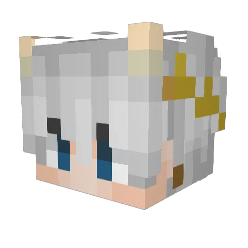 Rumpish Minecraft avatar head, 3D render