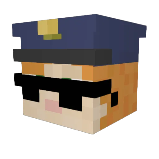 Rumplepummykins Minecraft avatar head, 3D render