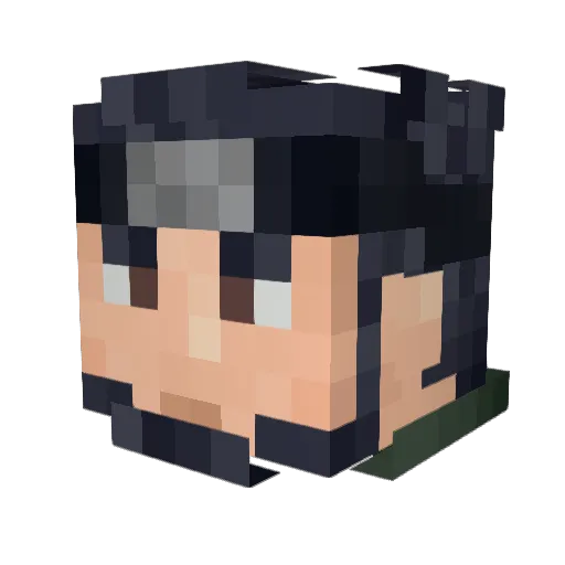 Rumuk Minecraft avatar head, 3D render