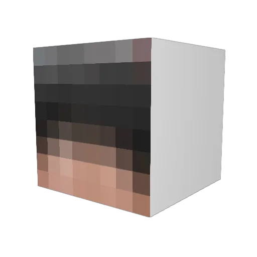 Run1125 Minecraft avatar head, 3D render