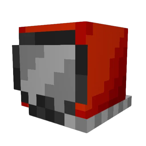 RunItUpGabe Minecraft avatar head, 3D render
