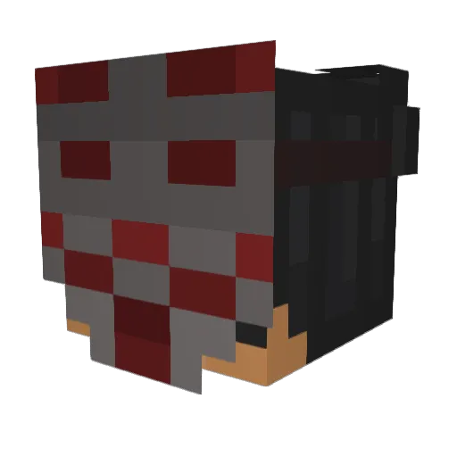 RunOrPray Minecraft avatar head, 3D render