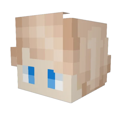 RunWithScissorz Minecraft avatar head, 3D render