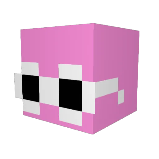 RunYourWallet Minecraft avatar head, 3D render