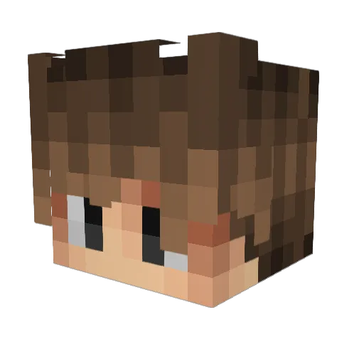 Run_A_Way_ Minecraft avatar head, 3D render