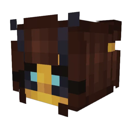 RunaRosae Minecraft avatar head, 3D render